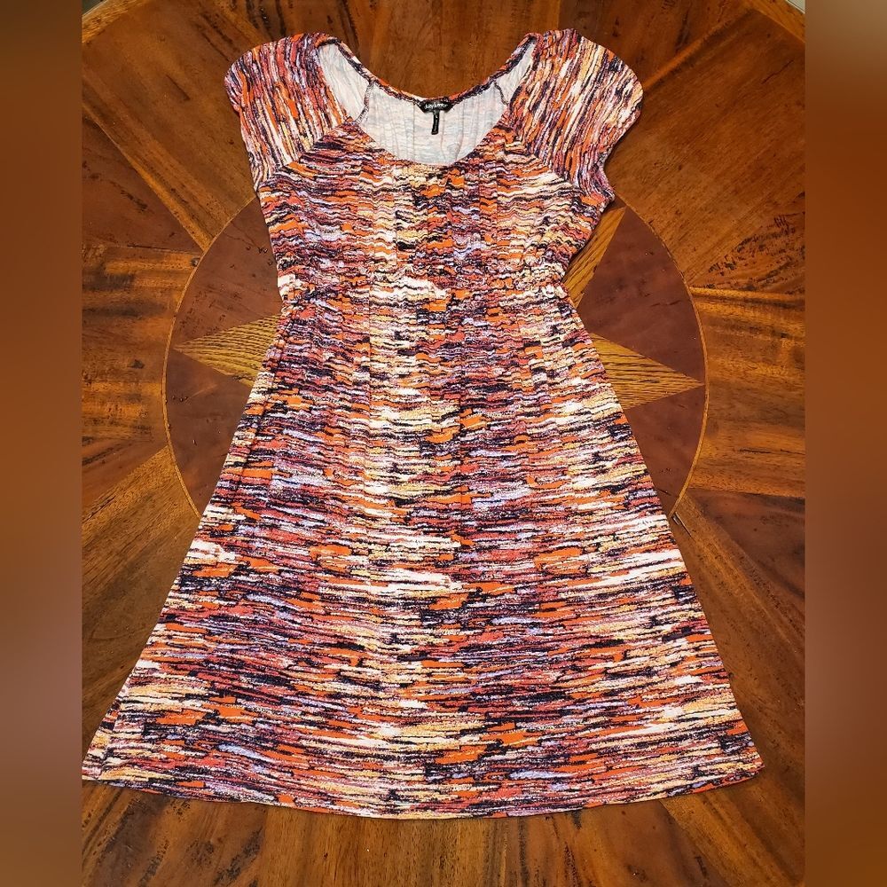 Daisy Fuentes Colorful Stretchy Dress Size L